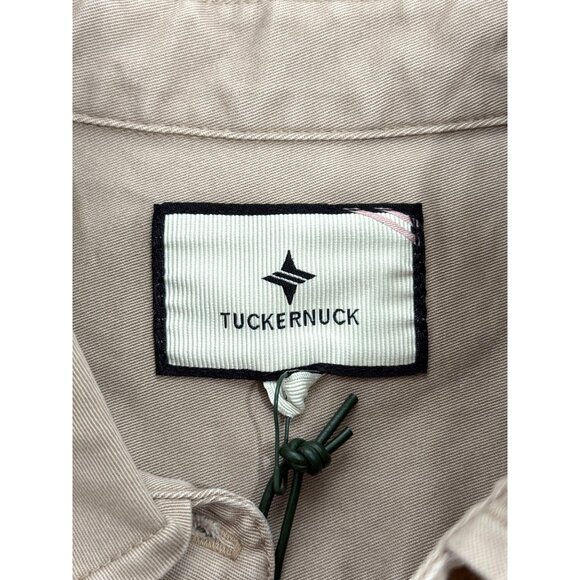 Tuckernuck Sleeveless Button-Up Callahan Dress Ruffle Hem Khaki Womens XS NEW - Picture 5 of 10